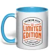 Чашка с цветной ручкой LIMITED EDITION Голубой Чашка с цветной ручкой LIMITED EDITION Голубой фото