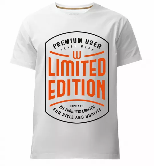 Мужская премиум футболка LIMITED EDITION Белый фото
