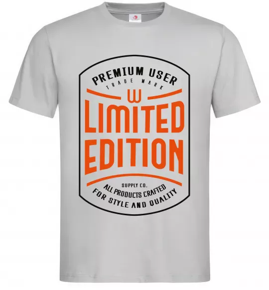 Чоловіча футболка LIMITED EDITION Сірий фото