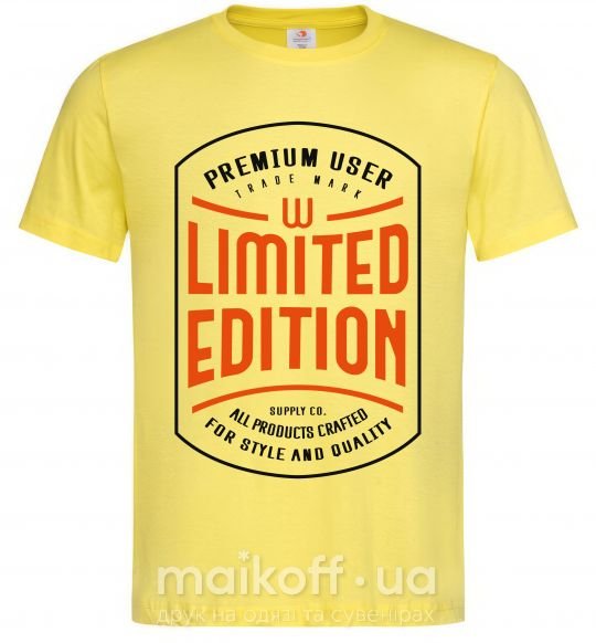 Чоловіча футболка LIMITED EDITION Лимонний фото