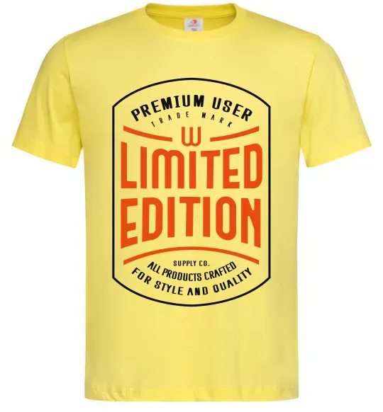 Чоловіча футболка LIMITED EDITION Лимонний фото