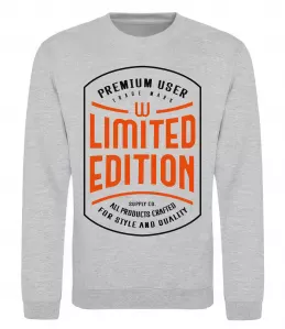 Свитшот LIMITED EDITION Серый меланж фото