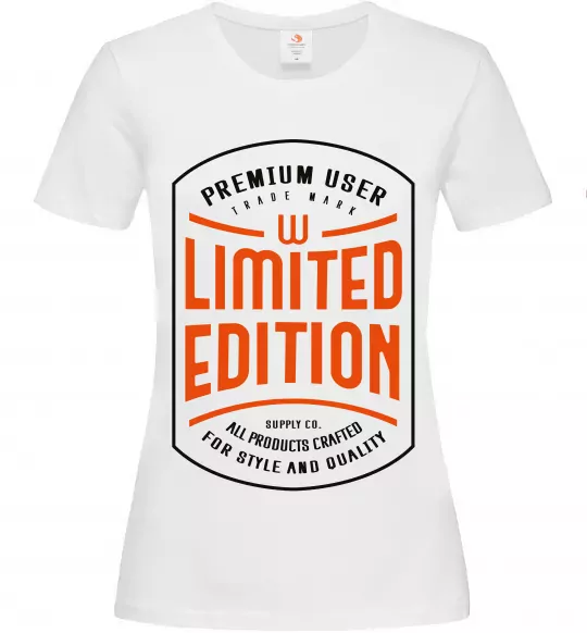 Жіноча футболка LIMITED EDITION Білий фото