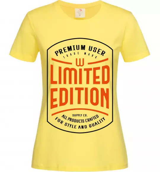 Жіноча футболка LIMITED EDITION Лимонний фото