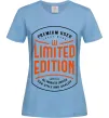 Жіноча футболка LIMITED EDITION Блакитний Жіноча футболка LIMITED EDITION Блакитний фото