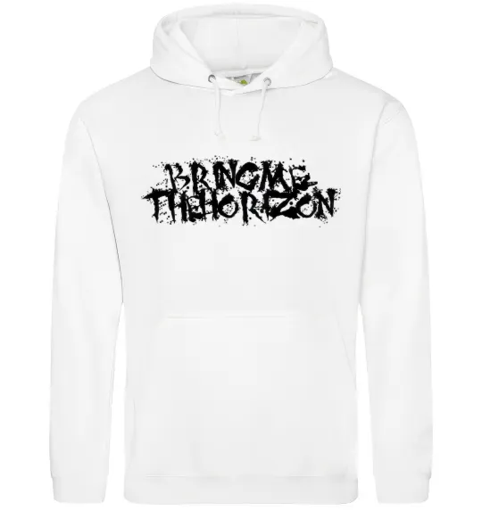 Чоловіча толстовка (худі) BRING ME THE HORIZON напис Білий фото