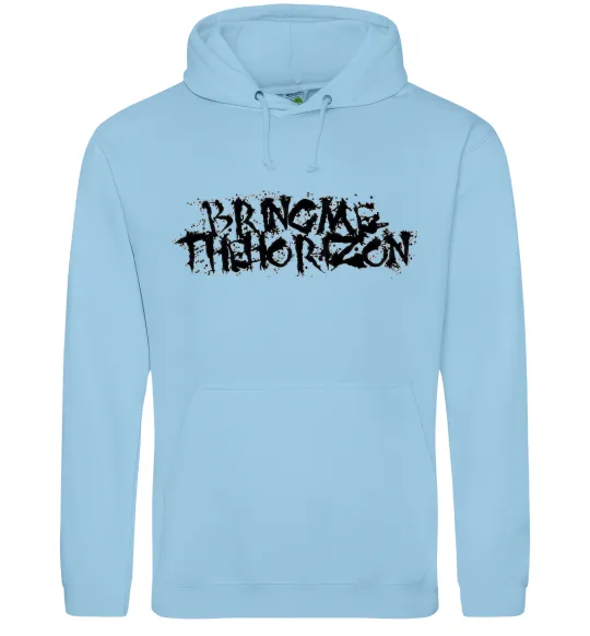 Жіноча толстовка (худі) BRING ME THE HORIZON напис Блакитний фото