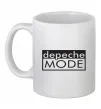 Чашка керамическая DEPECHE MODE Логотип Белый фото