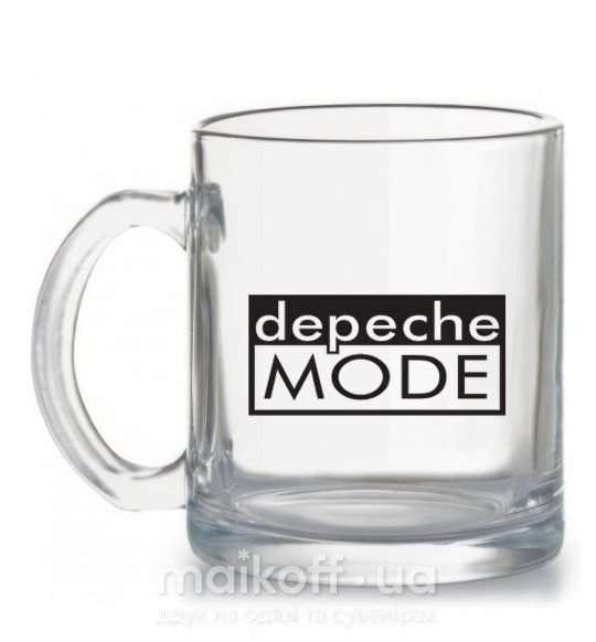 Чашка скляна DEPECHE MODE Логотип Прозорий фото
