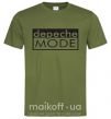 Мужская футболка DEPECHE MODE Логотип Оливковый фото