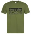 Чоловіча футболка DEPECHE MODE Логотип Оливковий фото