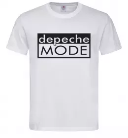 Мужская футболка DEPECHE MODE Логотип Белый фото