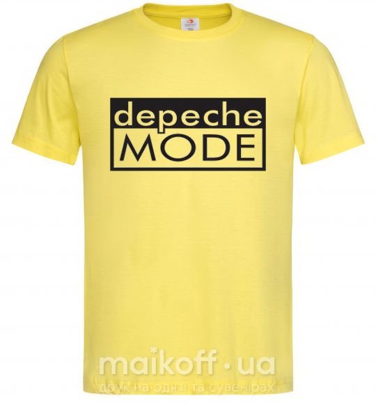 Чоловіча футболка DEPECHE MODE Логотип Лимонний фото