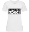 Женская футболка DEPECHE MODE Логотип Белый фото