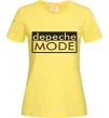 Женская футболка DEPECHE MODE Логотип Лимонный фото