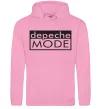 Чоловіча толстовка (худі) DEPECHE MODE Логотип Рожевий фото