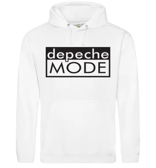 Чоловіча толстовка (худі) DEPECHE MODE Логотип Білий фото