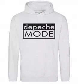 Женская толстовка (худи) DEPECHE MODE Логотип Серый меланж фото