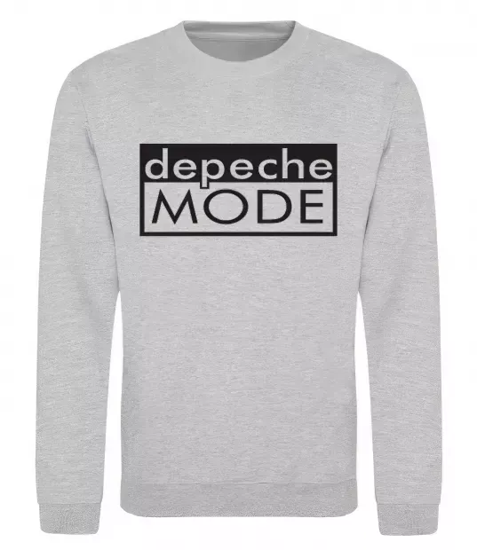 Свитшот DEPECHE MODE Логотип Серый меланж фото