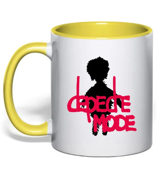 Чашка с цветной ручкой DEPECHE MODE PINK Лимонный фото