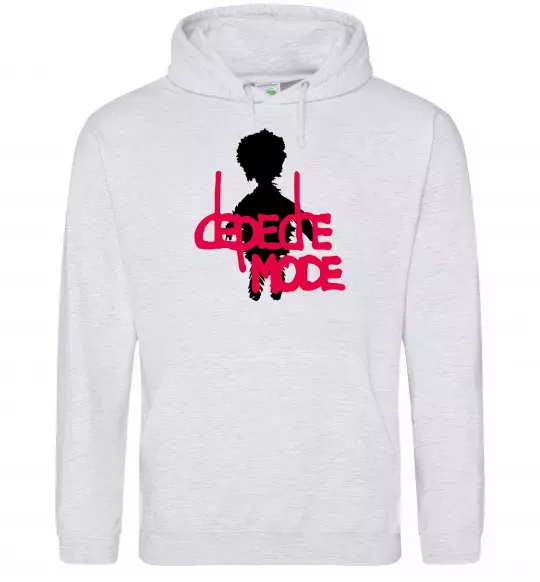 Чоловіча толстовка (худі) DEPECHE MODE PINK Сірий меланж фото