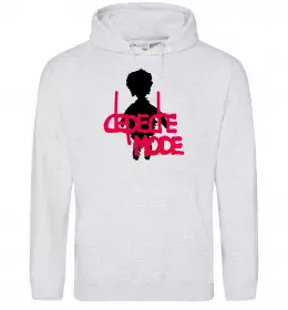 Женская толстовка (худи) DEPECHE MODE PINK Серый меланж фото