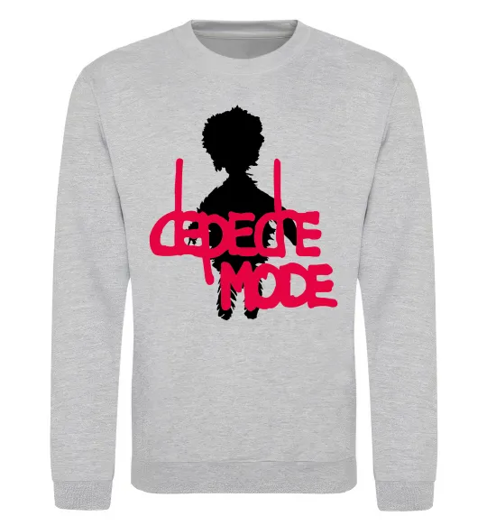 Світшот DEPECHE MODE PINK Сірий меланж фото