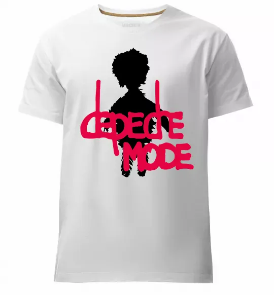 Чоловіча преміум футболка DEPECHE MODE PINK Білий фото