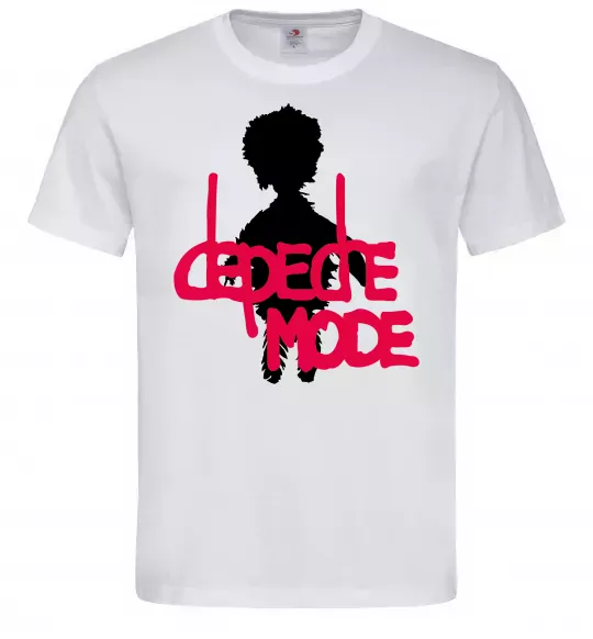 Мужская футболка DEPECHE MODE PINK Белый фото