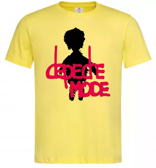 Мужская футболка DEPECHE MODE PINK Лимонный фото