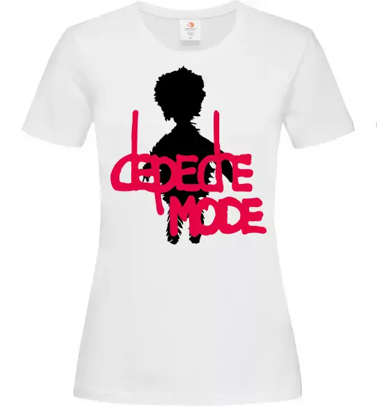 Жіноча футболка DEPECHE MODE PINK Білий фото