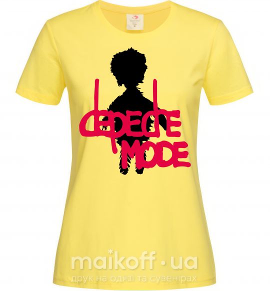 Женская футболка DEPECHE MODE PINK Лимонный фото