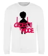 Свитшот DEPECHE MODE PINK Белый фото