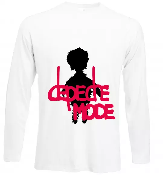 Лонгслив DEPECHE MODE PINK Белый фото