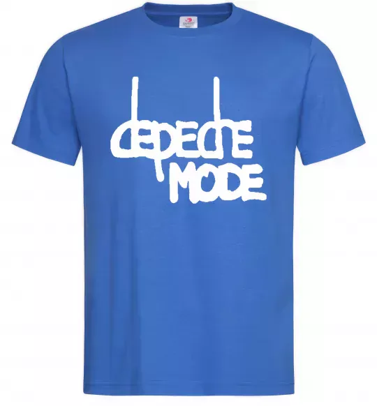 Чоловіча футболка DM Яскраво-синій фото