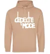 Женская толстовка (худи) DM Песочный фото
