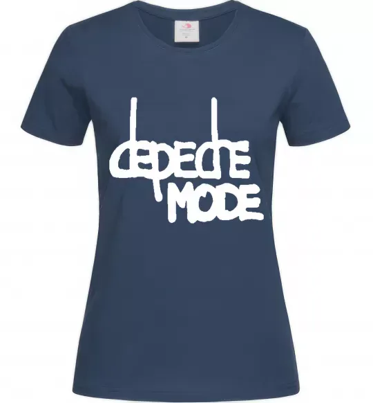 Жіноча футболка DM Темно-синій фото