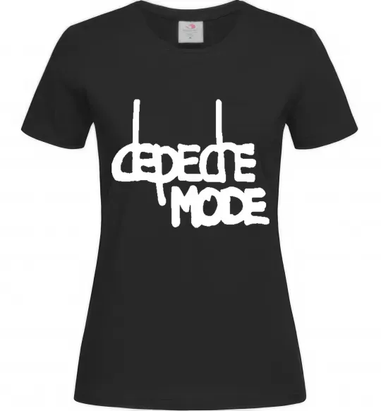 Жіноча футболка DM Чорний фото