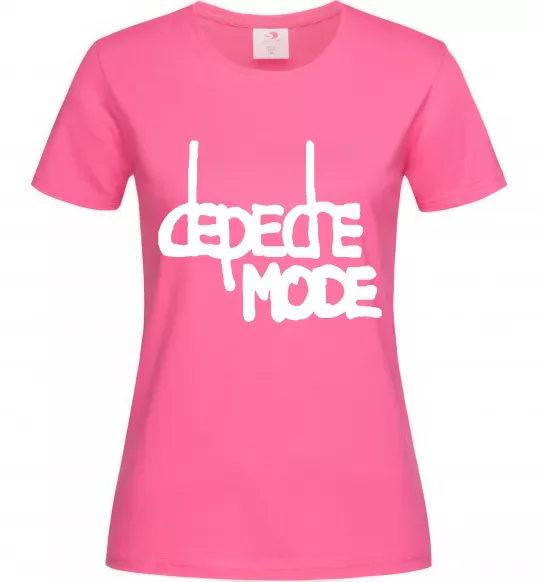 Жіноча футболка DM Яскраво-рожевий фото