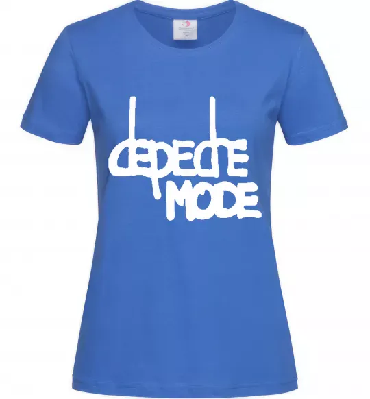 Жіноча футболка DM Яскраво-синій фото