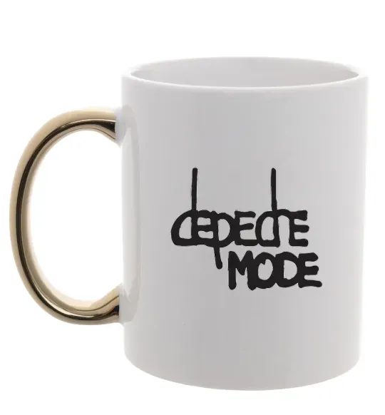 Чашка з кольоровою ручкою DM Золото фото