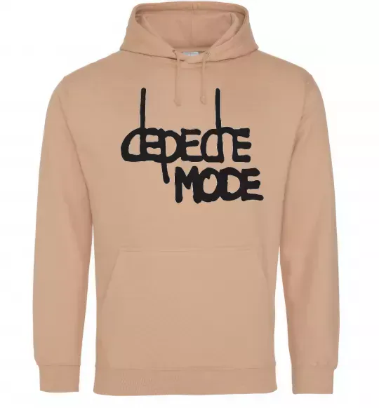 Мужская толстовка (худи) DM Песочный фото