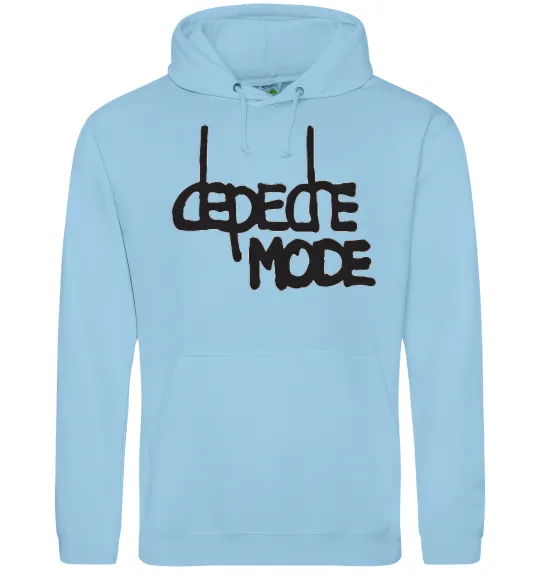 Женская толстовка (худи) DM Голубой фото