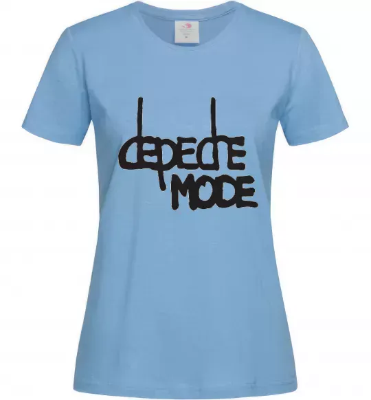 Жіноча футболка DM Блакитний фото