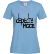 Жіноча футболка DM Блакитний фото