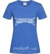 Женская футболка METALLICA LIGHT Ярко-синий фото