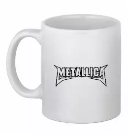 Чашка керамическая Metallica sad but true Белый фото