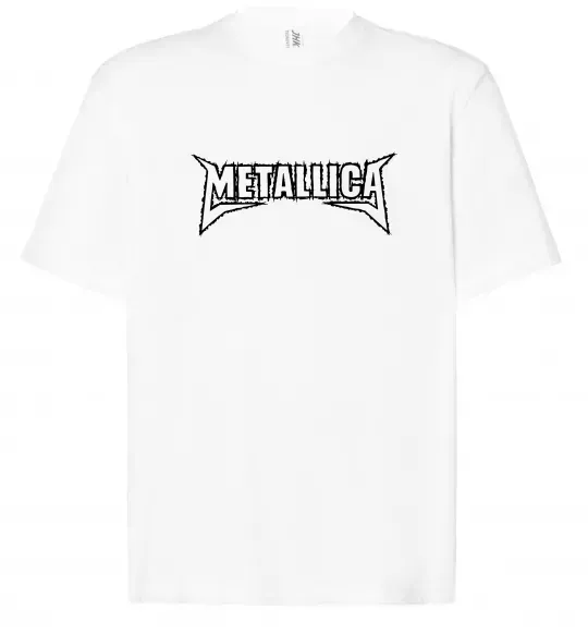 Футболка Оверсайз METALLICA LIGHT Білий фото