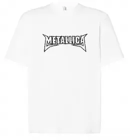 Футболка Оверсайз METALLICA LIGHT Белый фото