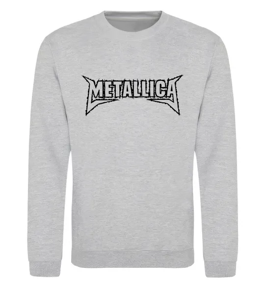 Свитшот METALLICA LIGHT Серый меланж фото
